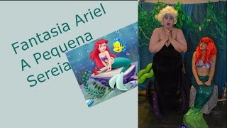 Fantasia Ariel  A Pequena Sereia  The Little Mermaid   parte 3  confecção [upl. by Ameline]