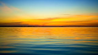 Ocean Sunset No Sound — 10 Hours Screensaver 4K UHD [upl. by Nolyag633]