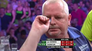 Thornton v Van Gerwen  2015 World Grand Prix Final Highlights [upl. by Sanjay]