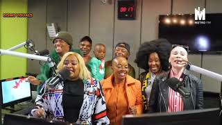 Sarafina cast singing the songs live on Metro Fm [upl. by Atteniuq246]