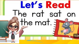 LETS READ  ENGLISH READING  SIMPLE SENTENCES FOR KIDS GRADE 1 amp KINDER [upl. by Freud]