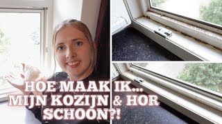 KOZIJN amp HOR SCHOONMAKEN  Hoe doe je dat  Clean with me  Kunststof kozijn schoonmaken [upl. by Kaleb]