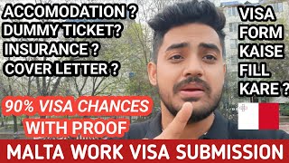 MALTA WORK VISA DOCUMENTS  90 VISA CHANCES  MALTA WORK PERMIT 2024  MALTA JOBS FOR INDIANS [upl. by Merrick]