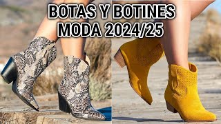 BOTINES y BOTAS de MODA otoño invierno 2024 2025 COMODOS [upl. by Leila]