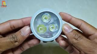 How To Make Super Bright Led Flashlight DIY 4V Light For Bike Bycycle By C [upl. by Ilohcin860]