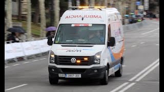 Ambulancia de ASM a un servicio urgente  Malaga Private ambulance responding in Barcelona [upl. by Padget]