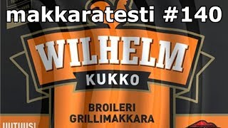 Makkaratesti 140  Atria Wilhelm Kukko Broileri Grillimakkara [upl. by Aerda295]