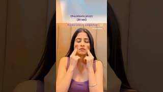 Lymphatic drainage massage✅ onlineyogaclass yogawithkamya facemassage skincareroutine faceyoga [upl. by Kilar]