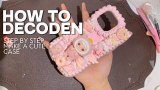 DIY Whipped Cream Resin Phone Case  Complete StepbyStep Tutorial for Beginners  Decoden [upl. by Nerdna882]