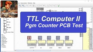 TTL Computer II 20  Program Counter PCB Test [upl. by Drusie]