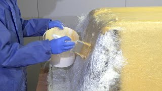 How to Laminate Large Composite Fibreglass Moulds [upl. by Loredana442]