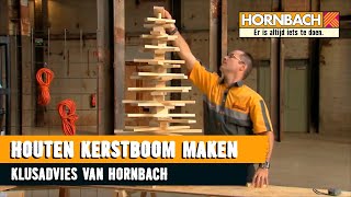 Houten kerstboom maken met HORNBACH [upl. by Elimaj]