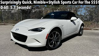 2023 Mazda MX5 Miata Grand Touring TEST DRIVEFULL REVIEW [upl. by Verbenia]