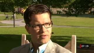 Almedalen 2013  Jimmie Åkesson SD frågas ut i SVT [upl. by Iderf92]