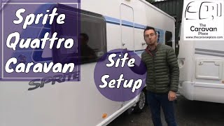 Sprite Quattro FB Caravan Setup Guide  How to Setup a Caravan on Site [upl. by Bail]