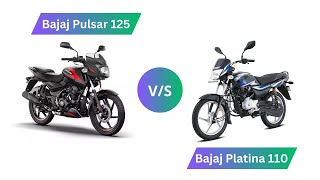 2023 Bajaj Pulsar 125 vs Bajaj Platina 110 🔥 [upl. by Saidnac]