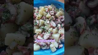 octopus salad homemade salad shorts foodie [upl. by Weinstein461]