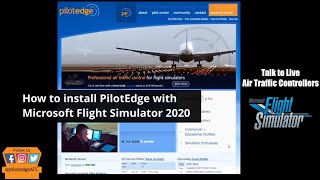 How to Install PilotEdge for Microsoft Flight Simulator 2020  Live Air Traffic Control [upl. by Caines]