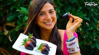 FullyRaw Chocolate Covered Strawberries [upl. by Aelram]