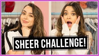 SHEER CHALLENGE  Closet Wars w Merrell Twins [upl. by Ellezig643]