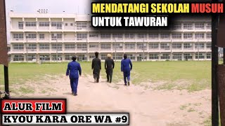 PERTEMPURAN DI SEKOLAH MUSUH  CROWS ZERO 4  Alur Cerita Film Kyou kara ore wa eps9 [upl. by Lawley]