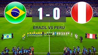 Brazil vs Peru 1  0 all goals 🔥 Match Highlights 🔥 Marquinhos gole 90 🔥Full HD New 2023 [upl. by Enelyt]