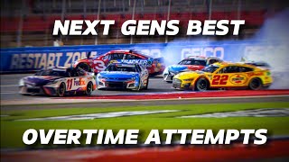 NASCAR Best OVERTIME Attemps of the Next Gen Era [upl. by Faythe]