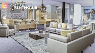 LUXE PENTHOUSE  The Sims 4 CC Speed Build  DOWNLOAD LINK TRAYCC [upl. by Airla]