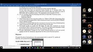 CAC710S  Year End Adjustments Part 2NUST [upl. by Slerahc]