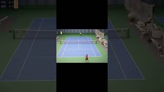 Top Spin 2K25 Federer Inside Out Forehand Winner shorts [upl. by Anirdnajela]