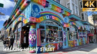 Exploring HaightAshbury Where The Summer Of Love Happened ☮️✌️ San Francisco Walk  Feb 2022 4K [upl. by Sakhuja205]