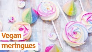 Vegan meringues  Recipe  Sainsburys [upl. by Ahsrats982]