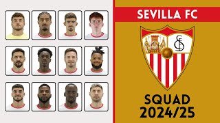 Sevilla FC Squad For Season 202425  Sevilla  Roster Insight [upl. by Vasta]