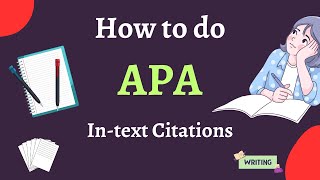 How to do APA 7 intext citation [upl. by Shuma204]