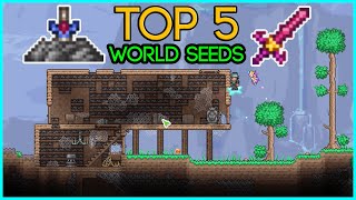 TOP 5 World Seeds in Terraria 1423 [upl. by Witha]