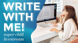 Write With Me LIVESTREAM ✨✍️ super chill writing session [upl. by Adnowat]