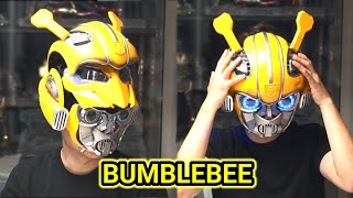 HasbroBumblebees voice control helmet with an open lid [upl. by Nuawtna958]