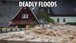 LIVE Extreme flooding sweeps through Europe leaving seven dead as Storm Boris wreaks havoc [upl. by Aicilyt]