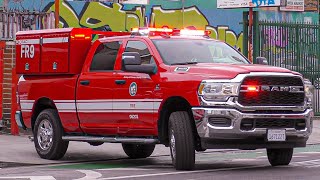 LAFD BRAND NEW Fast Response 9 Responding [upl. by Burty]