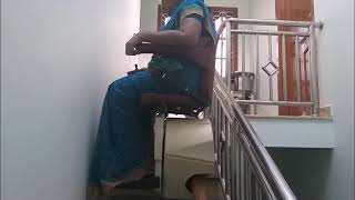 Aarding Stairlift From Handicare Installation at Malleshwaram Bangalore for 2 floors [upl. by Yesnek]