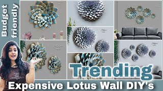 📚 Old Books Turns into 2Expensive Lotus Wall Decor DIYs ideas  Crafts for wall hanging [upl. by Ciccia404]