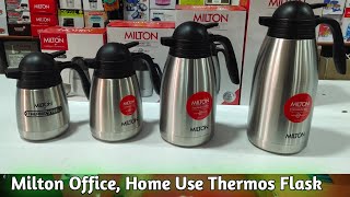 Milton Thermosteel Carafe Flask  Best Thermos For Office And Home [upl. by Froehlich187]