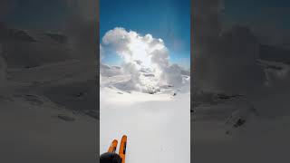 POV  Skiing an active volcano in Japan [upl. by Allisan]