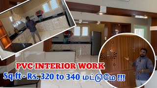 Best PVC Interior Work  Low Budget Kitchen Cupboard  Pooja room Tamil kitchenpvcinteriordesign [upl. by Christye]