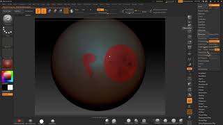 ZBrush ZRemesher 30 Edgeflow using polygroups and reevaluate groups [upl. by Ericha]