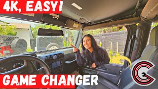 Episode 11 Every Jeep Should Have this Digital Mirror  Front amp Back Dashcam Install and Demo [upl. by Aneram]