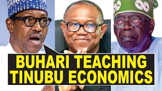 Tinubu Naira Devaluation Buharis Reasons For Not Floating Naira  Peter Obi Advices Them Again [upl. by Sugna517]