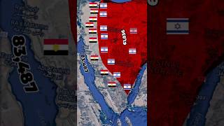 Israel invasion of SinaiEygpt 1967 the 6days war animated map [upl. by Nylarej]