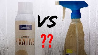 How to make fixative spray at home💯 [upl. by Eneiluj747]