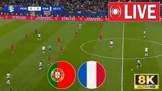 🔴 LIVE Portugal vs France  UEFA EURO 2024  SEMIFINAL  Full Live Now [upl. by Shoshanna582]